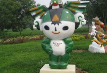 房地產(chǎn)福娃雕塑 景觀體育雕塑 幾何奧運(yùn)雕塑