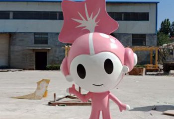 廣場(chǎng)福娃雕塑 抽象體育雕塑 烤漆奧運(yùn)雕塑
