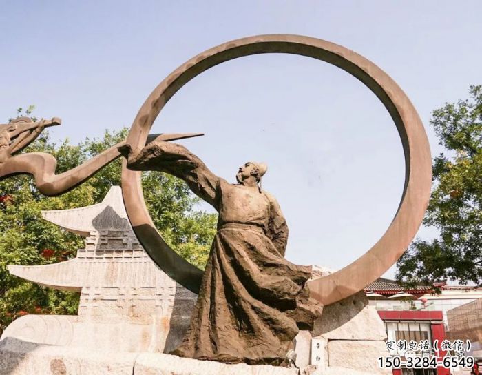 大型李白雕塑廠家 步行街人物雕塑 彩繪詩人雕塑 大型李白雕塑廠家 步行街人物雕塑 彩繪詩人雕塑