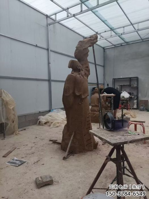 戶外李白雕塑 景觀古代雕塑 玻璃鋼詩人雕塑 戶外李白雕塑 景觀古代雕塑 玻璃鋼詩人雕塑