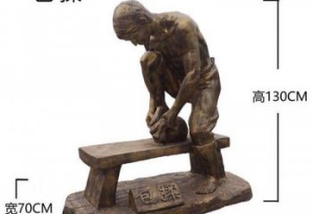 仿古茶道雕塑廠家 大型別墅區(qū)民俗雕塑 農(nóng)村制茶雕塑