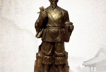烤漆魯班雕塑 玻璃鋼手藝人雕塑 仿銅木匠雕塑