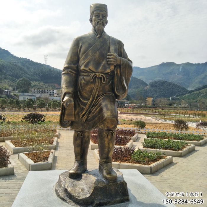 提供李時珍雕塑 仿真景觀人物雕塑 烤漆名醫(yī)雕塑