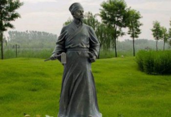 大型李時珍雕塑廠家 步行街人物雕塑 彩繪名醫(yī)雕塑