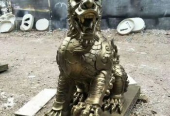 景區(qū)麒麟雕塑，景區(qū)動物雕塑，玻璃鋼材質