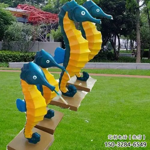 動漫河馬雕塑，動物卡通雕塑，彩繪工藝