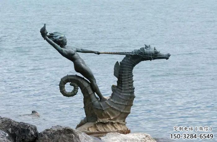公園河馬雕塑，動(dòng)漫彩繪雕塑，卡通動(dòng)物擺件