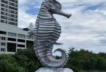 城市河馬雕塑，公園動(dòng)漫雕塑，仿銅效果