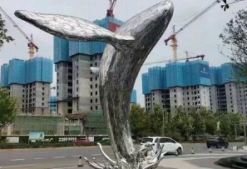 鯨魚(yú)雕塑廠家，烤漆彩繪工藝，公園廣場(chǎng)景觀雕塑