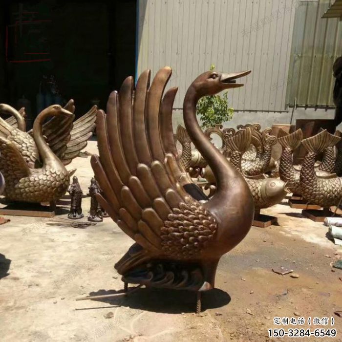 戶外鴨子雕塑廠家，仿真動(dòng)物， 烤漆工藝