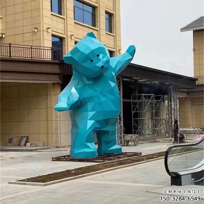大熊雕塑廠家，酒店房地產(chǎn)雕塑，彩繪景觀小品