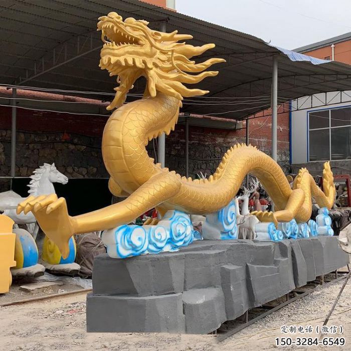抽象龍形雕塑廠家，動物擺件，城市園林擺件