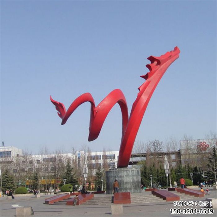 廣場龍形雕塑廠家，動物擺件，城市園林擺件