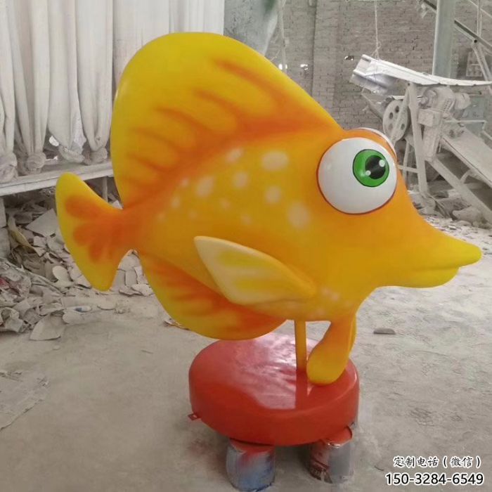 抽象卡通劍魚雕塑c廠家，戶外街頭雕塑，海洋生物雕塑