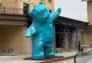大熊雕塑廠家，酒店房地產(chǎn)雕塑，彩繪景觀小品