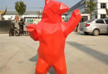 仿真大熊雕塑廠家，酒店房地產(chǎn)雕塑，現(xiàn)代景觀小品