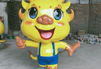 卡通龍形雕塑，抽象彩繪工藝，動漫動物擺件 (3)