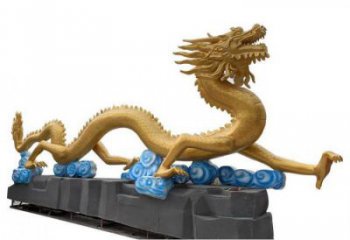 彩繪龍形雕塑廠家，動(dòng)物擺件，城市園林?jǐn)[件