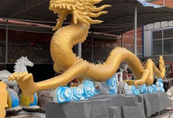 抽象龍形雕塑廠家，動(dòng)物擺件，城市園林?jǐn)[件