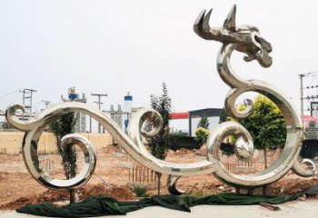 公園龍形雕塑廠家，動物擺件，城市園林?jǐn)[件