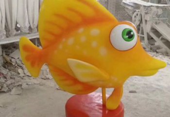 抽象卡通劍魚雕塑c廠家，戶外街頭雕塑，海洋生物雕塑