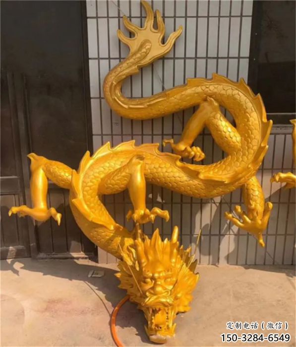仿真龍頭雕塑廠家，公園動(dòng)物雕塑，房地產(chǎn)售樓處擺件