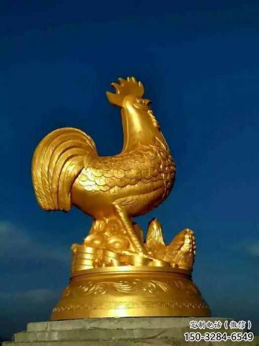 公園小雞雕塑價格，廣場園林主題，仿古工藝