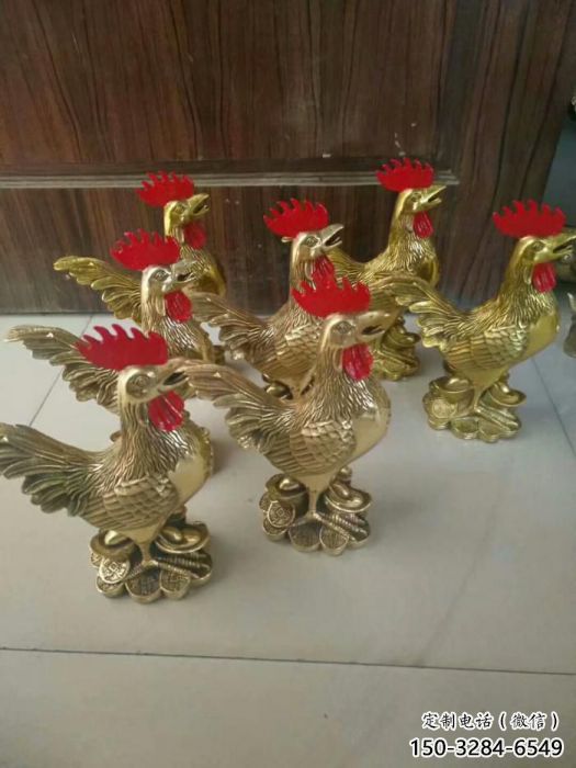 街道小雞雕塑，動(dòng)物小品，公園景觀家禽