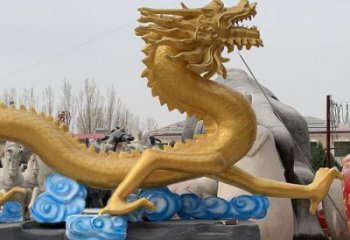 龍頭雕塑廠家，玻璃鋼動(dòng)物雕塑，房地產(chǎn)售樓處擺件