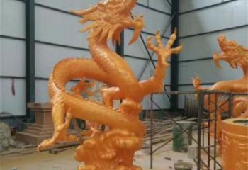 生產(chǎn)龍頭雕塑廠家，仿銅動物雕塑，房地產(chǎn)售樓處擺件