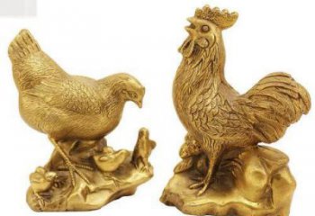 操場(chǎng)小雞雕塑，公園題材，彩繪工藝效果
