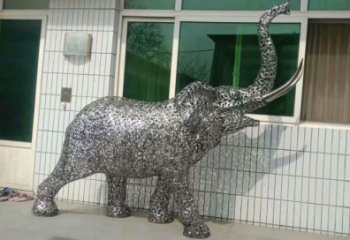 操場(chǎng)小象雕塑廠家，公園題材，剪影工藝