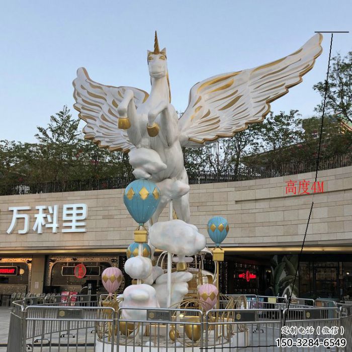 預(yù)定景區(qū)天馬雕塑，美陳小品，仿真動(dòng)物雕塑主題