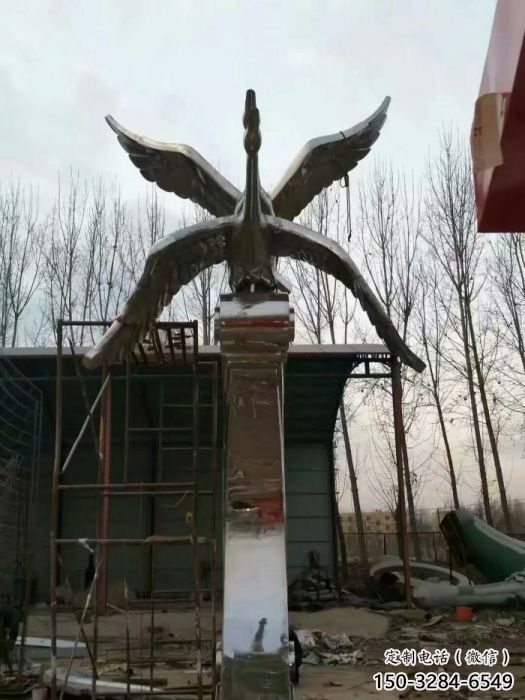 創(chuàng)意大雁雕塑廠家 步行街店門口雕塑 影視劇小品
