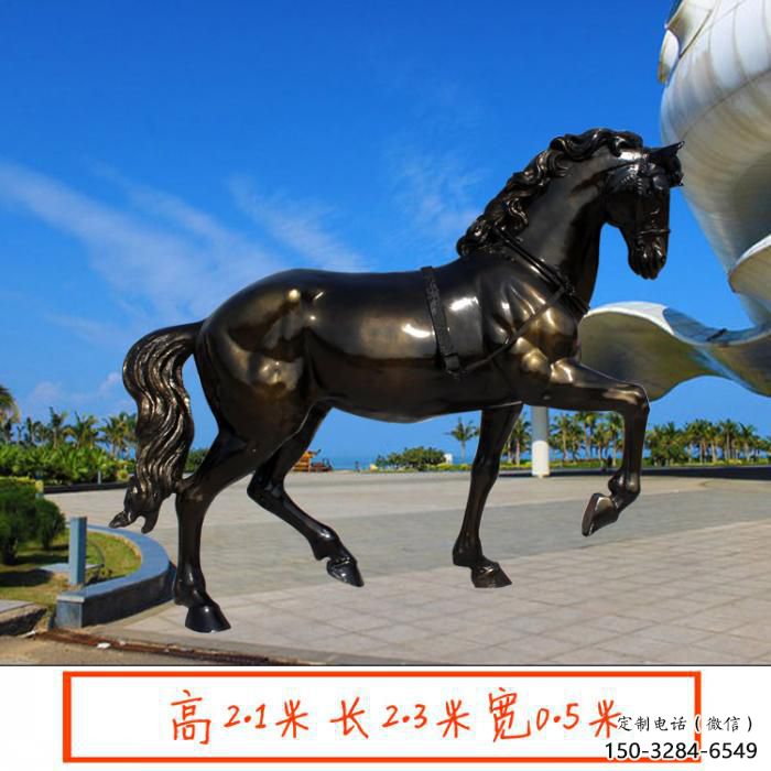 公園小馬雕塑廠家，景觀題材，鍍銅工藝