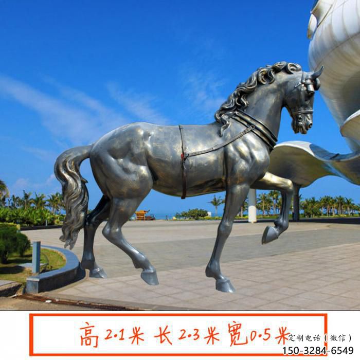 景區(qū)小馬雕塑廠家，美陳小品，噴漆工藝
