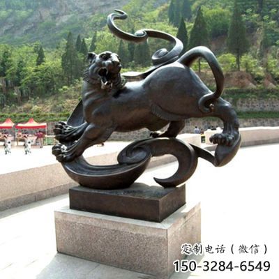 承接抽象白虎雕塑，仿古動漫雕塑，仿古擺件雕塑