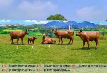 大型黃牛雕塑生產(chǎn)商 步行街宣傳雕塑 仿真擺件