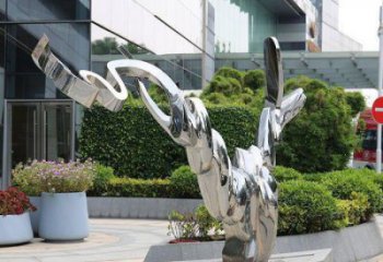 大型貓咪雕塑廠家，抽象歐式雕塑，動(dòng)物景觀工藝