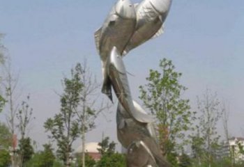 景區(qū)魚(yú)形雕塑，抽象歐式雕塑，景觀擺件