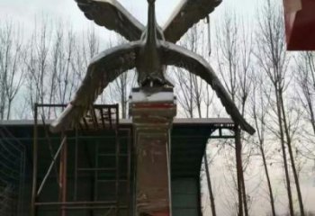 街道白鷺雕塑，鳥類景觀雕塑，美陳動物效果