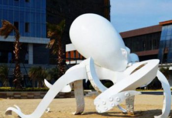 公園烏賊雕塑，生物景觀雕塑，玻璃鋼生物雕塑