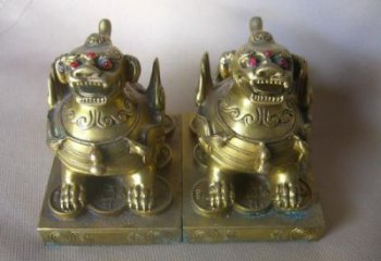 大型戶外貔貅雕塑，動(dòng)物景觀雕塑，抽象效果