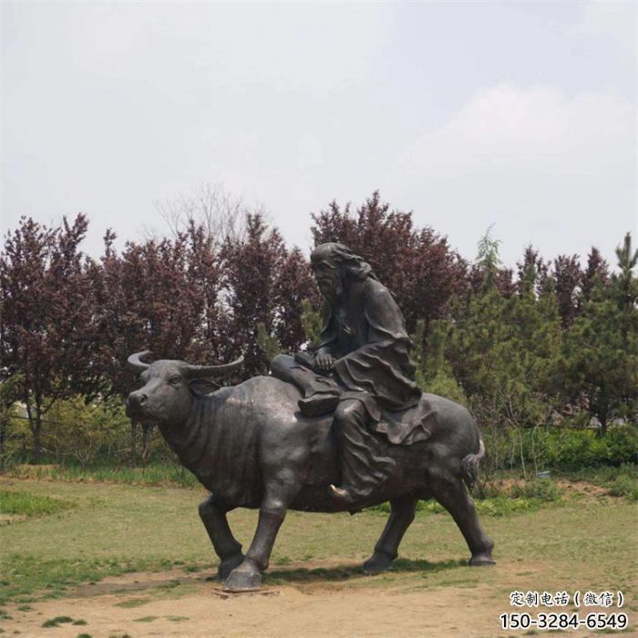 庭院老牛雕塑，仿真動(dòng)物雕塑，美陳形式
