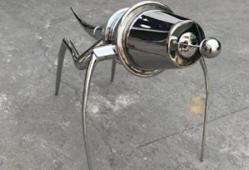 公園蝗蟲雕塑，鏡面動物雕塑，拋光工藝
