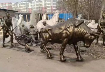 戶外老牛雕塑，動物美陳雕塑，仿真工藝