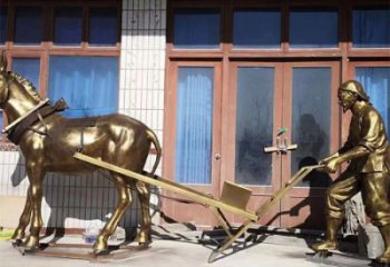 售樓部老牛雕塑，大型動(dòng)物雕塑，彩繪題材