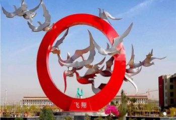 公園鴿子雕塑，彩繪動物雕塑，烤漆工藝
