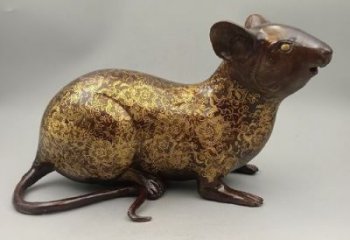大型老鼠雕塑，仿真動物雕塑，仿古擺件