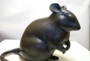 老鼠雕塑，鍍銅動物雕塑，仿真工藝